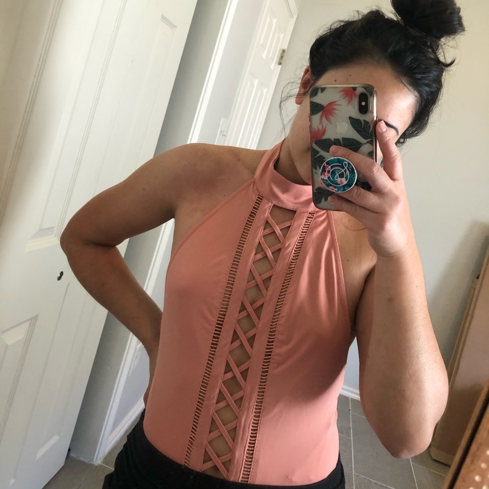 Pink leotard